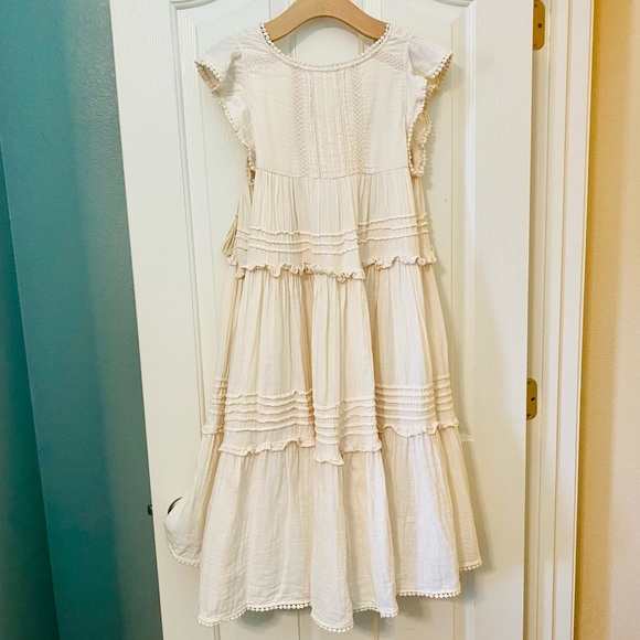 EUC Spell & the Gypsy Collective Sand Beige Hanalei Midi Dress - Picture 10 of 17